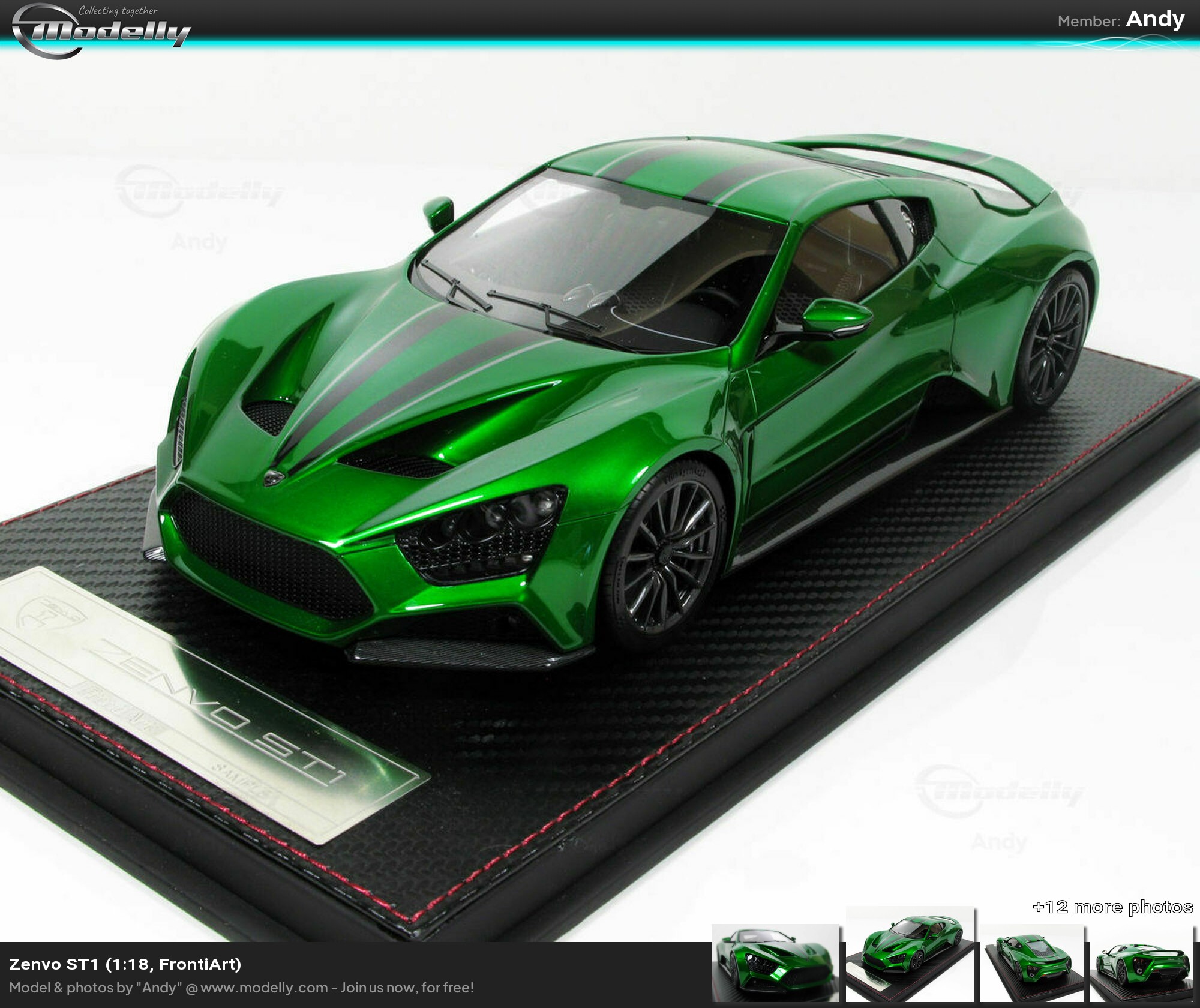 FrontiArt Zenvo ST1 1:18 green | DiecastXchange Forum