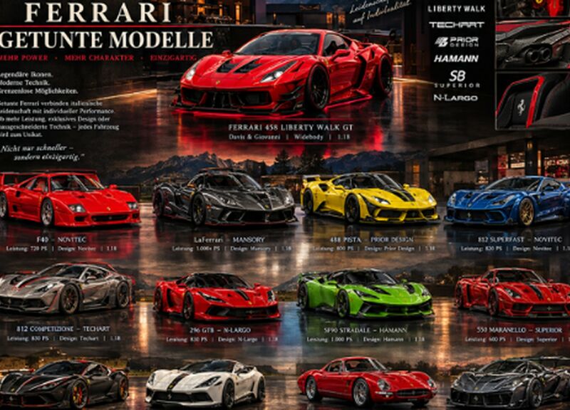aerospace Kategorie Ferrari 1:18 Tuning Abbildung
