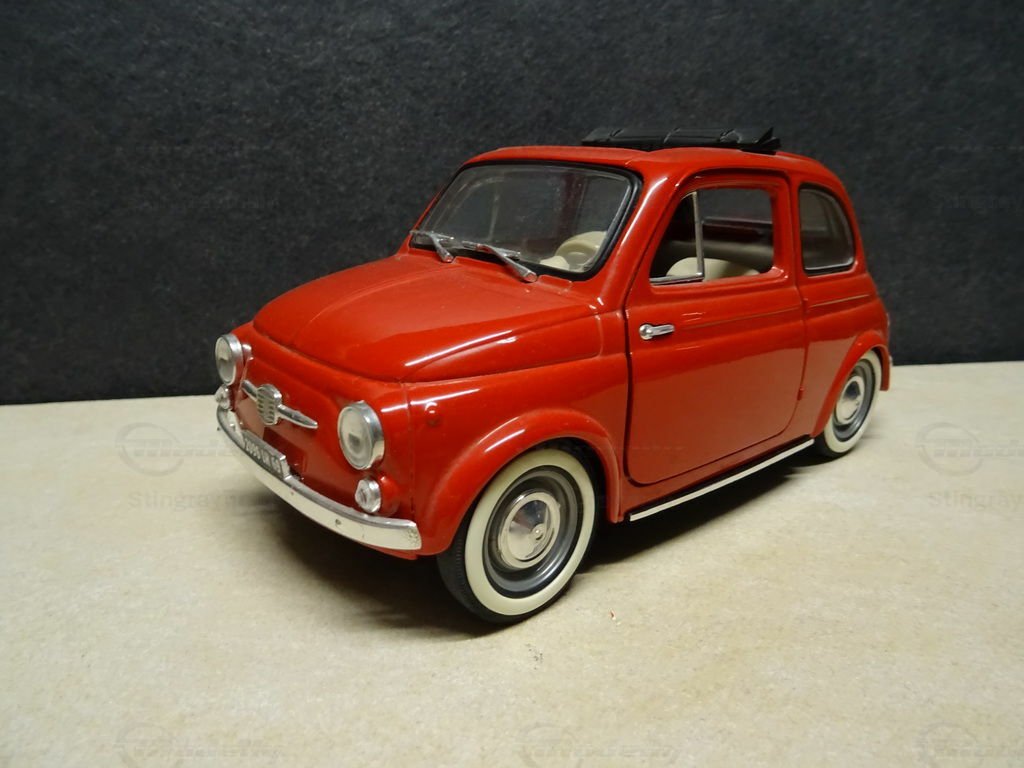 Diecast Fiat 500 modelcar, Solido 116 in red owned by 'Stingrayman'