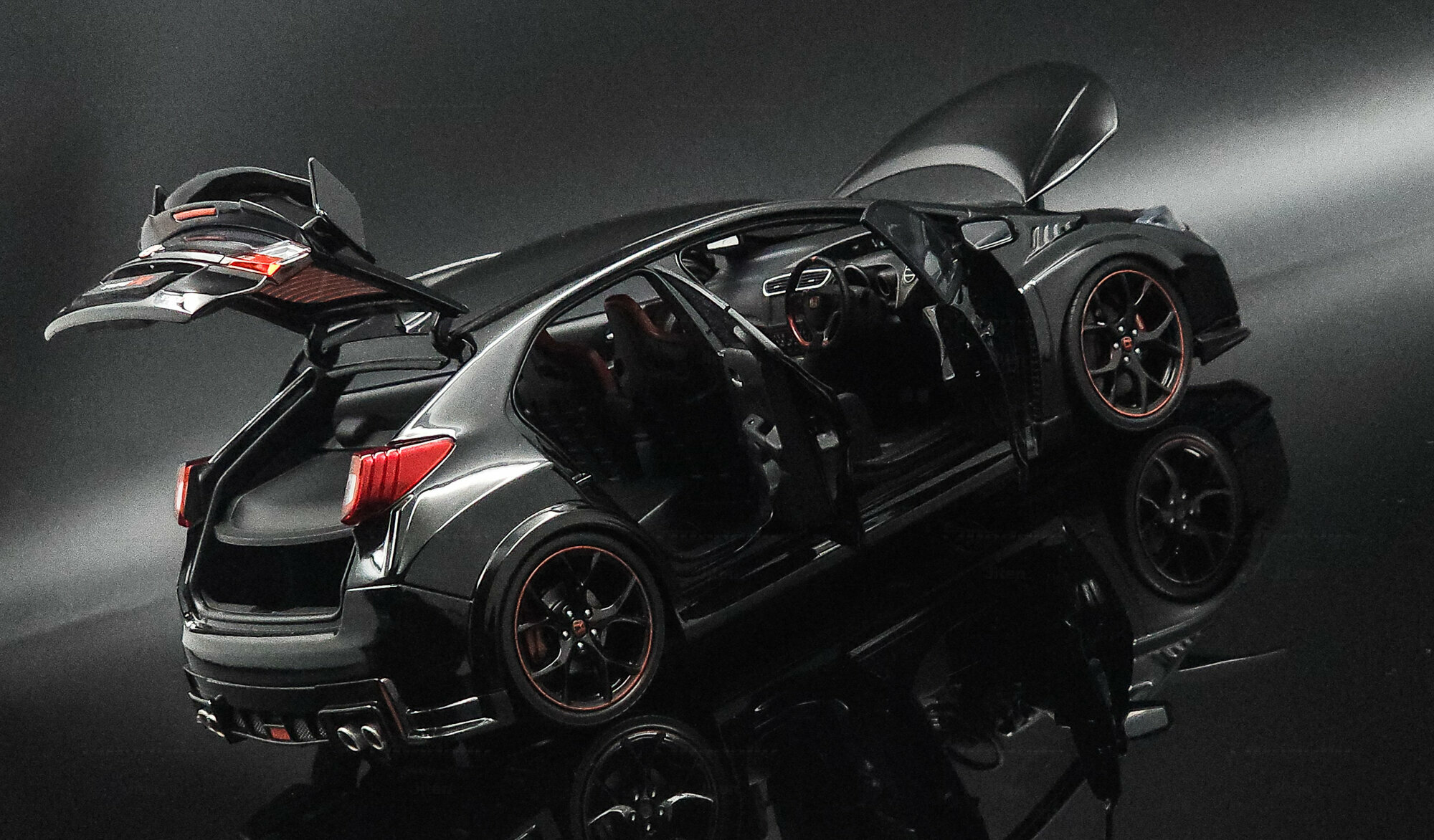 1/18 Ebbro Honda Civic Type R TypeR (Grey) Resin Car Model